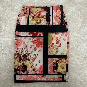 Pencil skirt, size Medium. Stretchy fabric. Fun design. 26 inches long